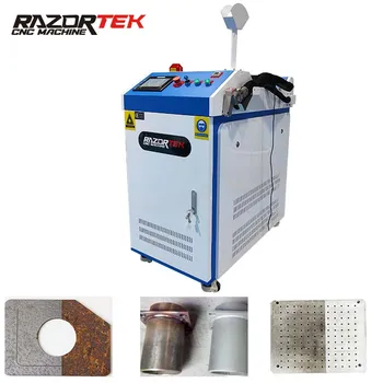Волоконно-лазерная машина для очистки металла Razortek цена машины для поверхностной лазерной очистки