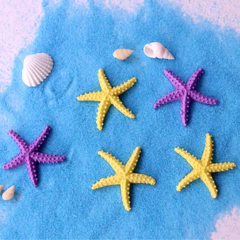 Крошечные искусственные морские звезды, фигурки из смолы для украшения аквариума, имитирующие Рыбные украшения, Аквариумный декор 