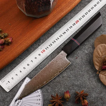 Дамасский стальной лист 67 Iayer VG10 с эбонитовой ручкой, Кухонный Специальный нож для фруктов EDC для Кемпинга на открытом Воздухе