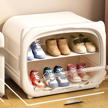 Современные Шкафы для хранения Обуви Из Хрусталя, Пластиковые Передвижные Шкафы для обуви в спальне, Вертикальная Белая Мебель Zapatero Organizador Zapatos