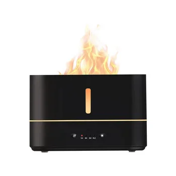 Увлажнитель воздуха с 3D имитацией пламени, Настольный Ароматический диффузор, 300 мл, USB-увлажнитель, 3-скоростной распылитель для дома, гостиной, офиса A