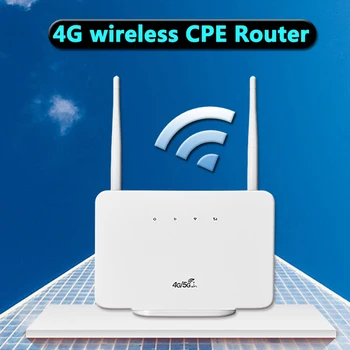 Маршрутизатор 4G LTE CPE Модем 300 Мбит/с Маршрутизатор 4G Беспроводной модем Внешняя антенна со слотом для sim-карты EU Plug для дома путешествий Работы