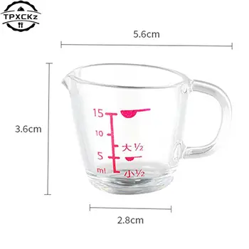 15 мл Пластиковый градуированный Мерный стаканчик Контейнер для жидкости Со Шкалой Количественный Стакан Кухонная чашка для приправ Мини-Чашка для лимонного сока
