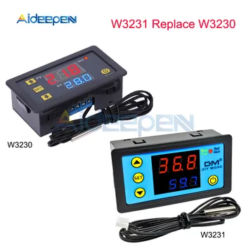 W3230 AC 110V-220V DC12V 24V Цифровой Термостат Регулятор Температуры Регулятор Нагрева Инструменты управления Охлаждением Светодиодный дисплей