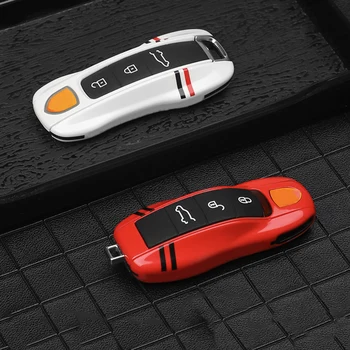 Чехол для автомобильных ключей Брелок Porsche 718 Cayenne Panamera 911 Macan Boxster Cayman Отделка Брелока Защитный Чехол Для дистанционного ключа