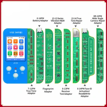 JC V1SE Phone True Tone Programmer Инструменты для чтения и записи батареи для ремонта iPhone 14 13 12 11x8 7 6 Исправление отпечатков пальцев