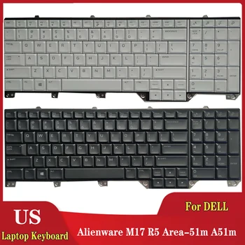 Новая клавиатура для ноутбука на американском и английском языках Dell Alienware M17 R5 Area-51m A51m с подсветкой