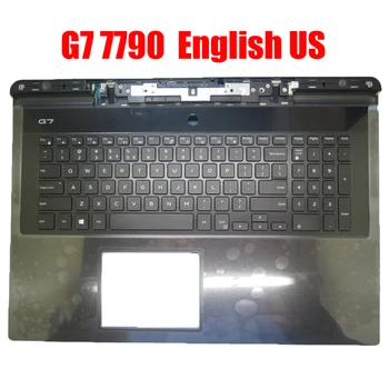 Подставка для рук Ноутбука с подсветкой на английском и американском языках Для DELL G7 17 7790 00YW0N 0YW0N 02VWM3 2VWM3 06WFHN 6WFHN 0F1W8R F1W8R 0N1D11 N1D11 Клавиатура