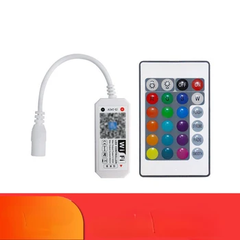 Светодиодный цветной контроллер WIFI Bluetooth Пульт дистанционного управления Led для 12 В 5050 2835 полос Световая лента Ночной инфракрасный 24 клавиши