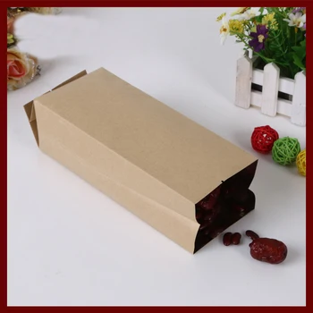 9*28+7 50шт коричневые самооткрывающиеся пакеты из крафт-бумаги для подарков, конфет, еды, чая, ювелирных изделий, розничной упаковки