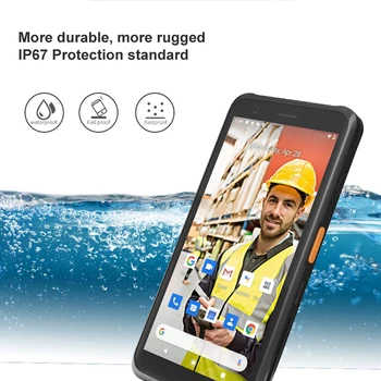 Портативные КПК RUNGLINE Android 10 4G 64G Прочный терминал 1D 2D Считыватель штрих-кода WiFi 4G BT GPS Сканер штрих-кода