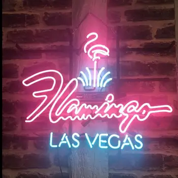 Изготовленная на заказ неоновая световая вывеска пивного бара отеля Flamingo в Лас-Вегасе