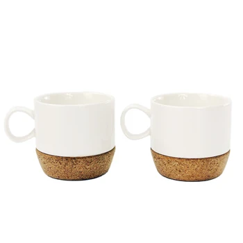 Высококачественная керамическая чашка Кофейная чашка для завтрака с молоком, подарочная чашка для питья с пробковым дном, предметы домашнего обихода
