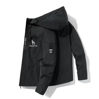 Hazzys - Мужская куртка пожарного, ветровка на молнии, повседневная рабочая куртка, куртка для активного отдыха, весенне-осенняя мода, 202