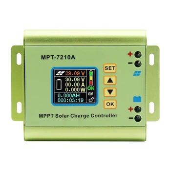 MPT-7210A Цветной ЖК-дисплей MPPT Контроллер Заряда Солнечной Панели 24/36/48/60/72 В Контроллеры Солнечной Батареи Boost