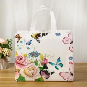 Мода цветок печати сумка Сумка нетканая ткань, эко-сумки туристические складные сумки одежда упаковка мешок водонепроницаемый
