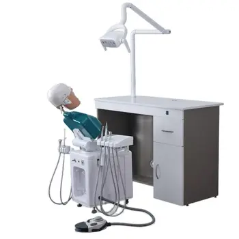 Стоматологическое Электрическое моделирование A7 для 1 студенческого тренажера с верстаком, столом и светодиодной лампой