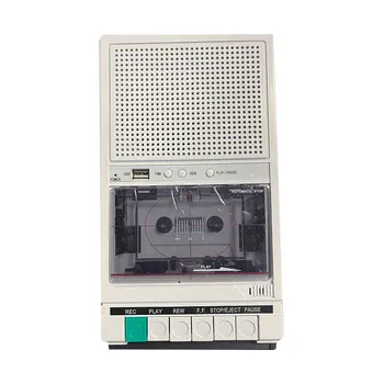 Портативный кассетный магнитофон, Ретро портативный магнитофон, USB-плеер, старомодная машина для записи и воспроизведения 