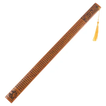 Бамбуковая линейка с надписями, прямые линейки, многофункциональные детские инструменты для деревообработки, дюймы, сантиметры