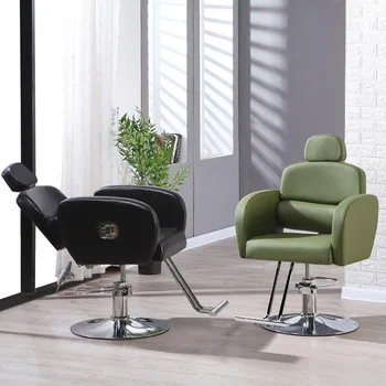 Профессиональные парикмахерские кресла, Эстетичные Откидывающиеся Парикмахерские кресла, спинка для стилиста, Парикмахерское оборудование Sillas Barberia MQ50BC