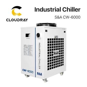 Оригинальный Промышленный охладитель Cloudray S & A CW-6000 с расходом 70л/мин R-410a Refriferant 50/60 Гц для системы сбора воды в машине