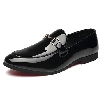 2023 Британский Дизайнер, Модные мужские туфли-Оксфорды с металлическими Пуговицами, Мокасины, Обувь для Выпускного Вечера, Обувь для Возвращения домой, Zapatos Hombre