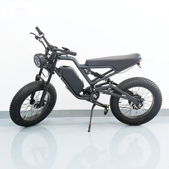 электрический мотоцикл велосипед 20 дюймов внедорожная толстая шина 48 В Максимальная скорость 50 км 1000 Вт мотор электрический велосипед для взрослых