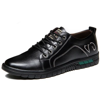 YWEEN/ Мужская Повседневная обувь на шнуровке; Коллекция 2023 года; Осенняя Новая Кожаная обувь; Мужская Трендовая Дышащая Простая Молодежная обувь с круглым Носком