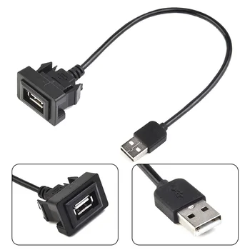 USB для скрытого монтажа на приборной панели, автоматический удлинительный кабель-адаптер, подходит для автомобильной электроники Toyota USB