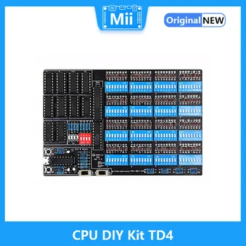 CPU DIY Kit TD4 Самостоятельно создайте простой 4-разрядный процессор с открытым исходным кодом, программным и аппаратным обеспечением, включая печатную плату и все компоненты