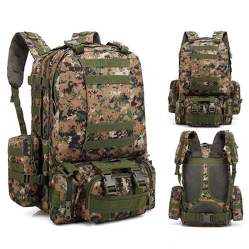 50Л Тактический Камуфляжный мужской рюкзак Molle, спортивная сумка, Походный Рюкзак Для Скалолазания, сумки для кемпинга