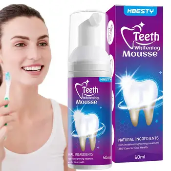 Пенящаяся Зубная паста, 60 мл, Мусс для зубов, Пена Для глубокой очистки десен, Эффективная Отбеливающая Зубная паста, защищает ваши десны и удаляет вредные