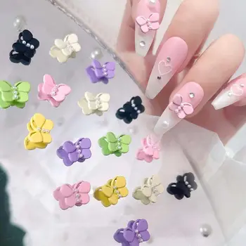 Модный Орнамент для ногтей, милые Аксессуары для Маникюра, Стразы для дизайна ногтей, 3D Украшения для ногтей, бабочки, украшения для ногтей