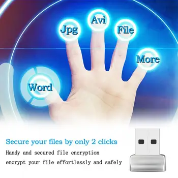 Usb 2.0/3.0 USB Модуль считывания отпечатков пальцев для Windows 7/10/11 Модуль разблокировки отпечатков пальцев домашней Безопасности Портативный Металлический Защитный