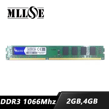 MLLSE Оперативная память DDR3 2 ГБ 4 ГБ 1066 1066 МГц PC3-8500U PC3-8500 Настольный Компьютер PC RAM Memoria DIMM 2G 4G