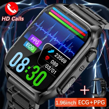 Первый вызов Bluetooth Уровень сахара в крови ЭКГ + PPG Смарт-Часы Автоматические Инфракрасные Кислородные часы для измерения частоты сердечных сокращений Артериального давления Health Watch