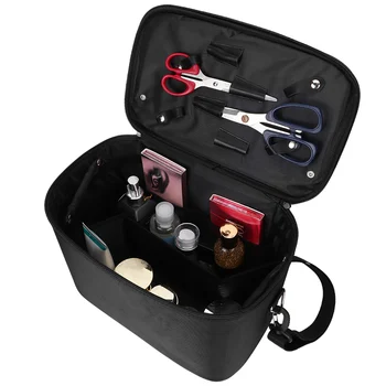 Черный Размер M, Портативная сумка для переноски Парикмахера Большой емкости, Инструменты для укладки в Парикмахерском салоне, Чемодан для стрижки Волос, Сумка для ножниц