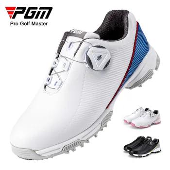 Обувь для гольфа PGM Для мальчиков и девочек, водонепроницаемая Противоскользящая Легкая Мягкая и дышащая Универсальная Спортивная Обувь для улицы XZ188