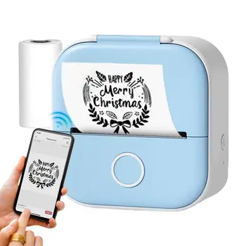 Мини карманный термопринтер Blue Tooth, мобильный телефон, печатная машина для наклеивания этикеток, портативный термопринтер