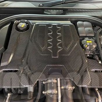 сухая Крышка двигателя oiomotors S63 из Углеродного Волокна для BMW F90 M5 F91 F92 F93 M8