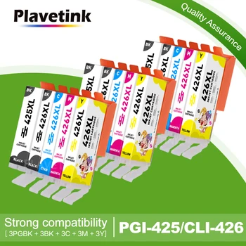 Plavetink 3 Комплекта Картриджей для принтера PGI425 CLI426 XL Для Canon PGI-425 CLI-426 XL, Совместимый с Canon PGI 425 CLI 426 PIXMA