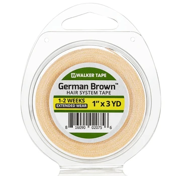 3 ярда немецкой коричневой ленты для ходунков, парик и парики, лента для замены парика, клейкая лента