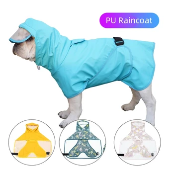 Дождевик для собак, Водонепроницаемая Уличная прочная Дождевиковая куртка, комбинезон, легкая одежда для домашних животных, одежда для собак