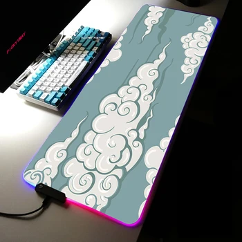 Japan element RGB Коврик для мыши Аксессуары для геймеров Большие коврики для мыши со светодиодной подсветкой XXL Игровой компьютерный стол с резиновым ковриком для мыши с подсветкой