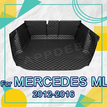 Автоматический Коврик для багажника с полным покрытием для Mercedes Benz ML-Class 2012-2016 15 14 13 Чехол для багажника Автомобиля, аксессуары для защиты интерьера