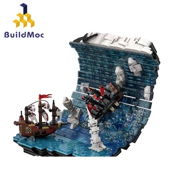 BuildMoc Корабль во льдах Морской суши Ahoy Набор строительных блоков Южный полюс Любовь моряка Лодка Кирпичи Игрушки Подарки детям На день рождения