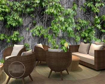 Beibehang Настроить любой размер современные обои для гостиной, настенная живопись, зеленое растение, настенное покрытие, украшение дома, фрески, обои