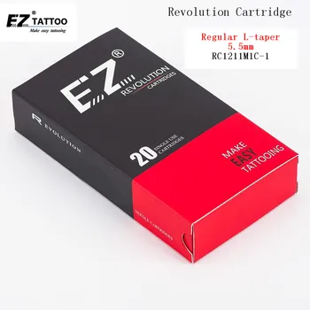 Иглы для татуировки с картриджем RC1211M1C-1 EZ Revolution Изогнутые/Круглые Magnum # 12 0,35 мм для Системной тату-машинки и ручек 20 шт./кор.