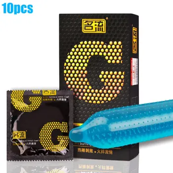Секс-игрушка с презервативом G spot для длительной задержки семяизвержения Тонкие Резиновые Презервативы с большими точечными рукавами для пениса Эротические товары для взрослых