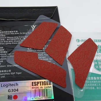 Киберспортивная лента для захвата мышей из кожи тигровой мыши, Противоскользящие наклейки forLogitech G304 G102